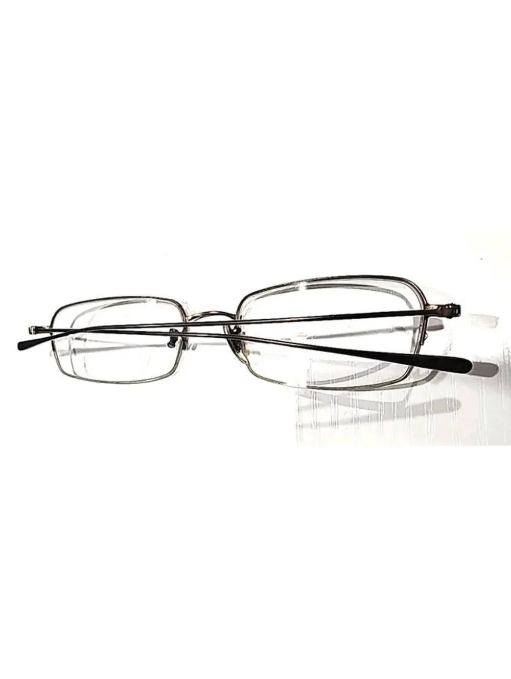Oliver Peoples OP665 Brown Half Rim Rectangle Eyeglasses 52-19 140 NO Nose Pad